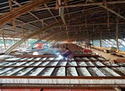 湖南砖厂新建隧道窑硅酸铝吊顶棉施工案例