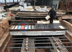 河南砖厂隧道窑硅酸铝保温棉维修施工案例